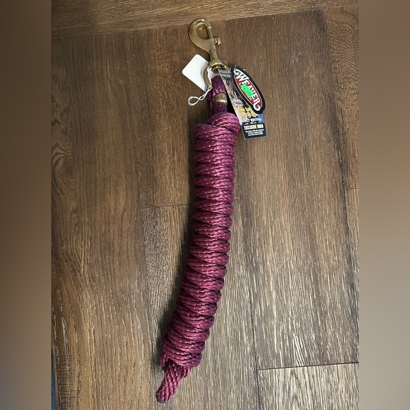 Horse Tack - Burgundy Weaver Lead Rope - Picture 1 of 4